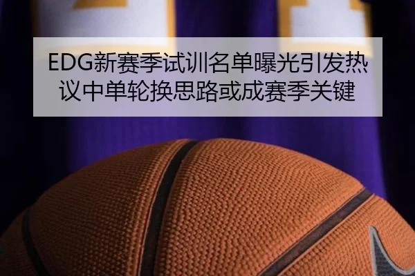 EDG新赛季试训名单曝光引发热议中单轮换思路或成赛季关键